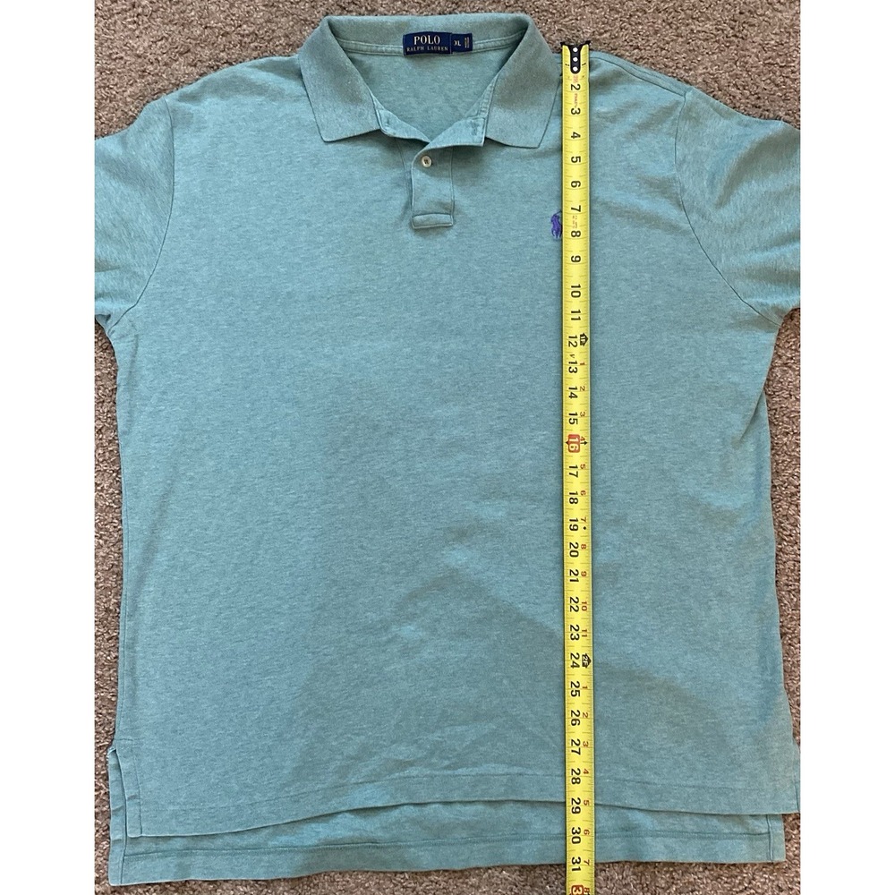 Polo Ralph Lauren Men's Polo Shirt Size Extra Large Soft Cotton Pony Green - Picture 7 of 7
